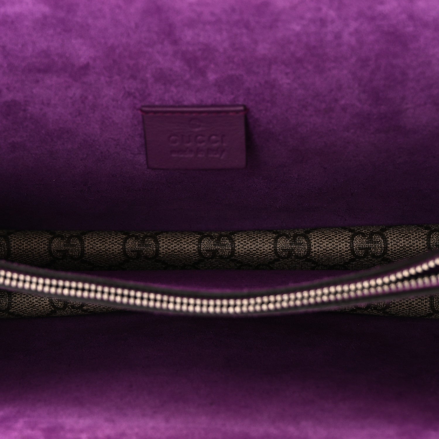 Gucci GG Supreme Monogram Embroidered Small Dionysus Shoulder Bag Purple 5 of 10