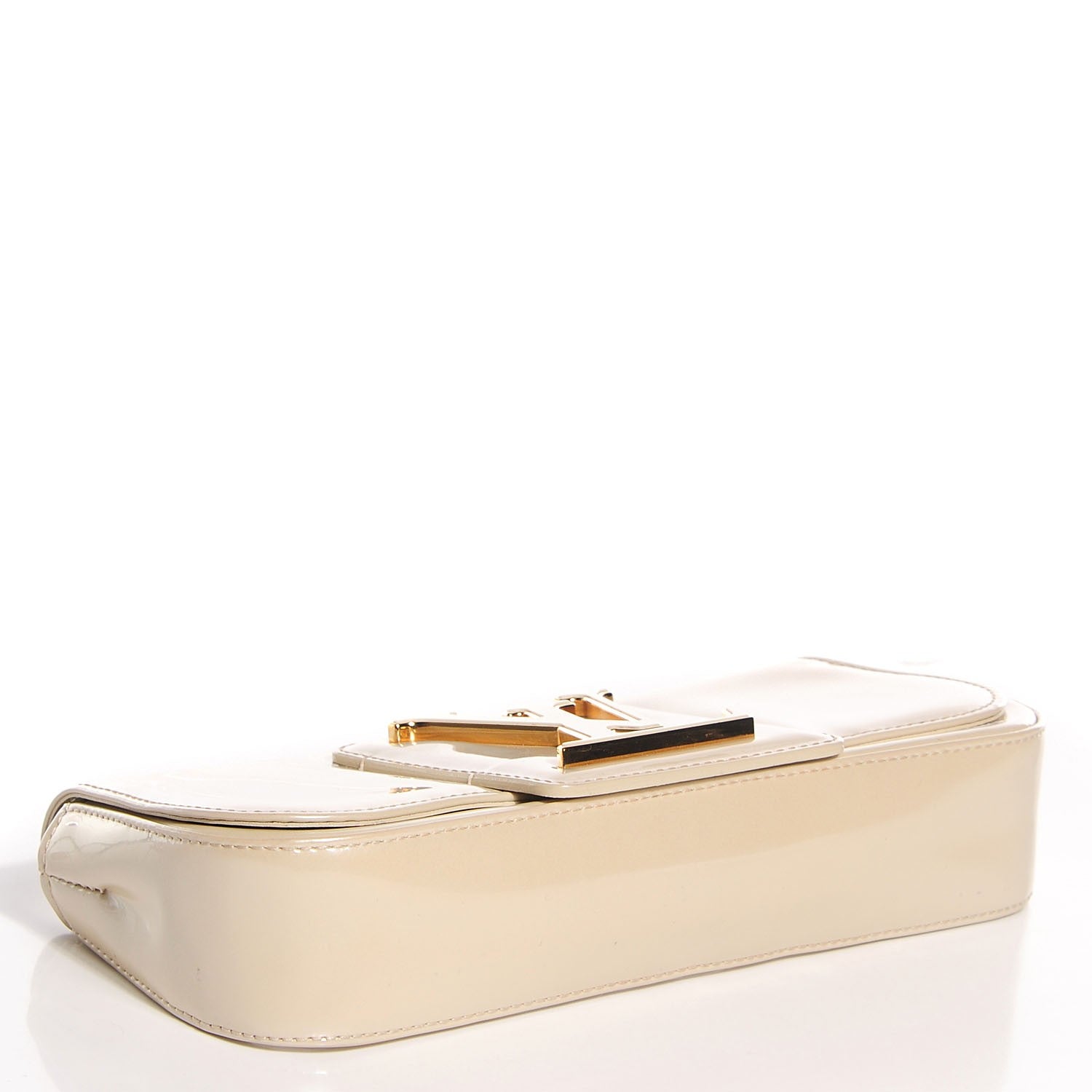 Louis Vuitton Patent Sobe Clutch Blanc Corail 4 of 7
