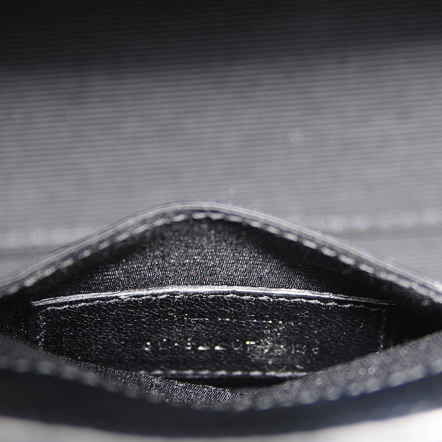 Grained Calfskin Nano Sac De Jour Black