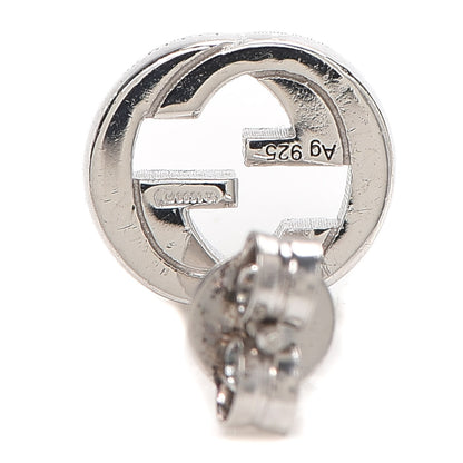 Gucci Sterling Silver Interlocking GG Stud Earrings 4 of 4