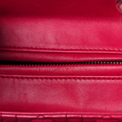 Christian Dior Lambskin Cannage Medium Lady Dior Fuchsia 10 of 14