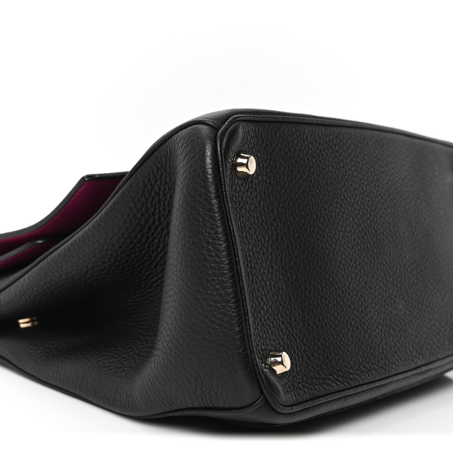 Bullcalf Medium Be Dior Flap Black Fraise