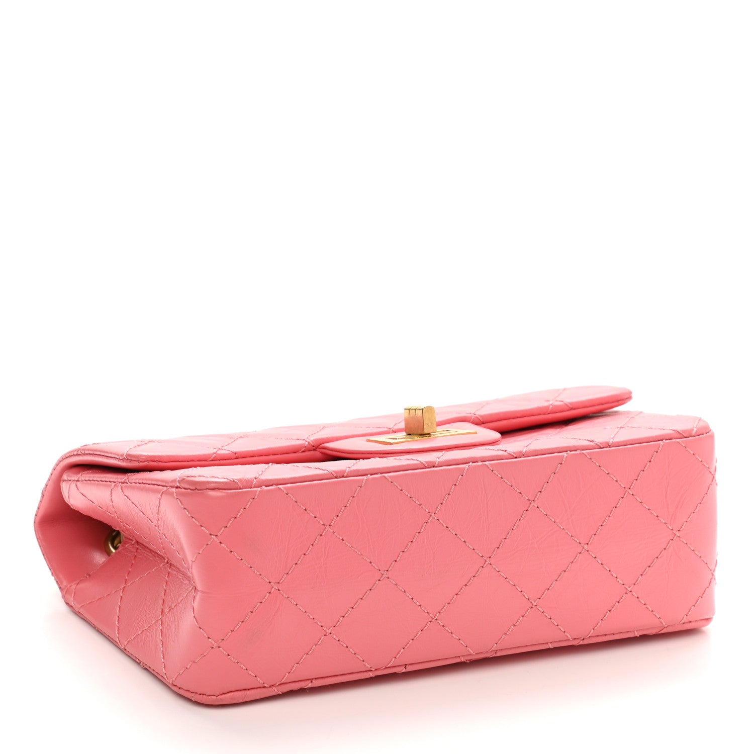Chanel Aged Calfskin Quilted 2.55 Reissue Mini Flap Pink 4 of 11