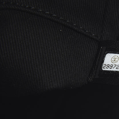 Chanel Canvas Pearl Medium Deauville Tote Black 8 of 9