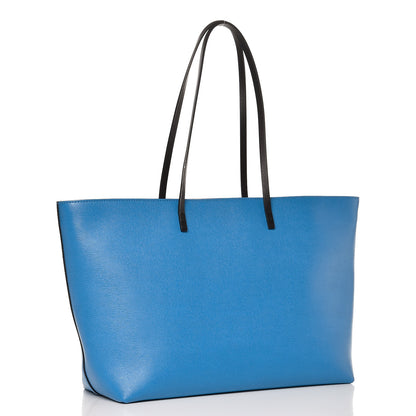 Fendi Vitello Elite Cuoio Monster Buggies Medium Roll Tote Blue Royal Black 3 of 8