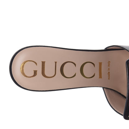 Gucci Malaga Kid Crystal Square G Madelyn Mules 39 Black 7 of 9