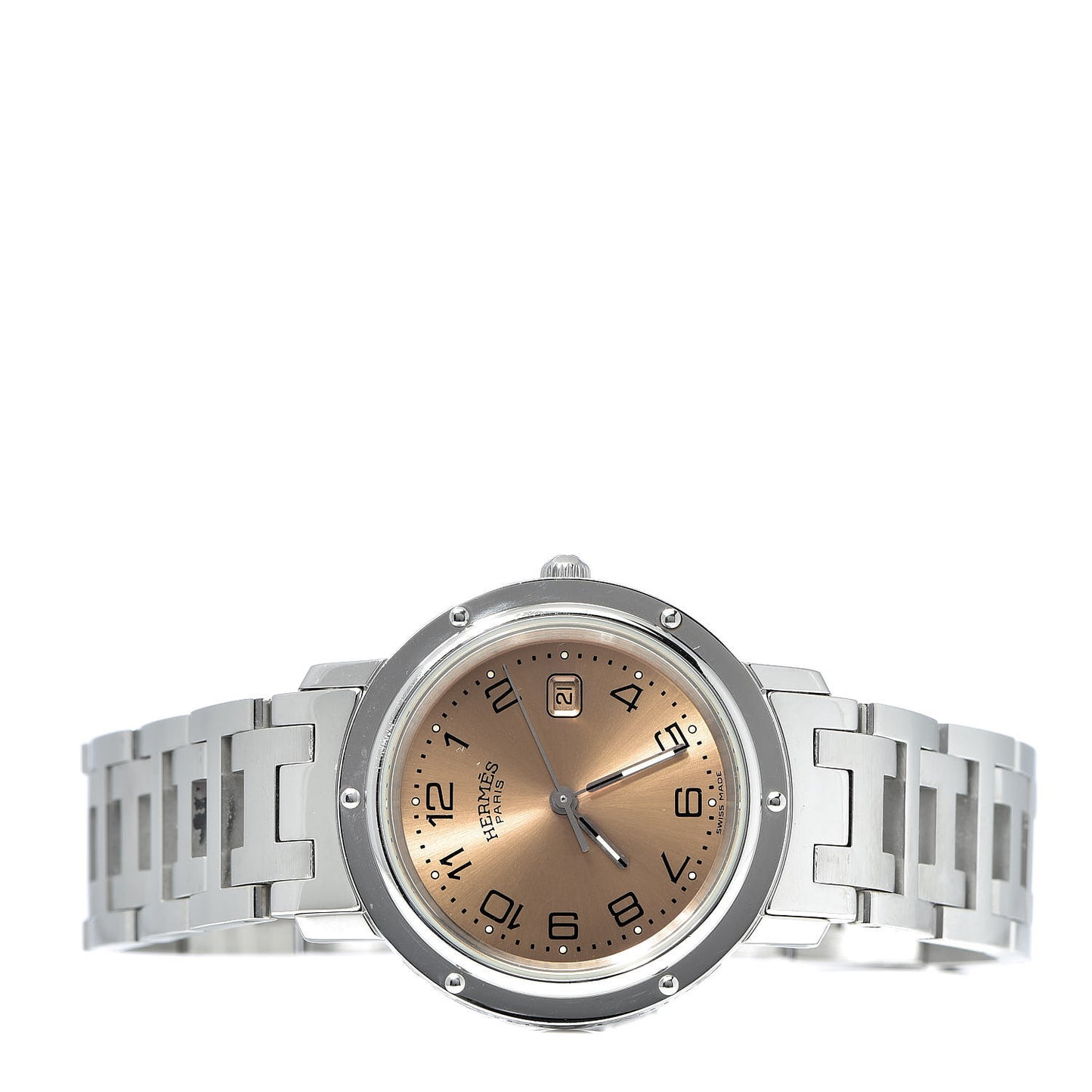 Stainless Steel 31mm Clipper Quartz Watch Orange