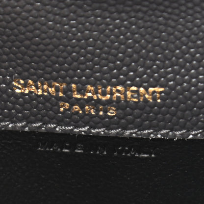 Saint Laurent Grain de Poudre Uptown Card Holder Storm 5 of 6