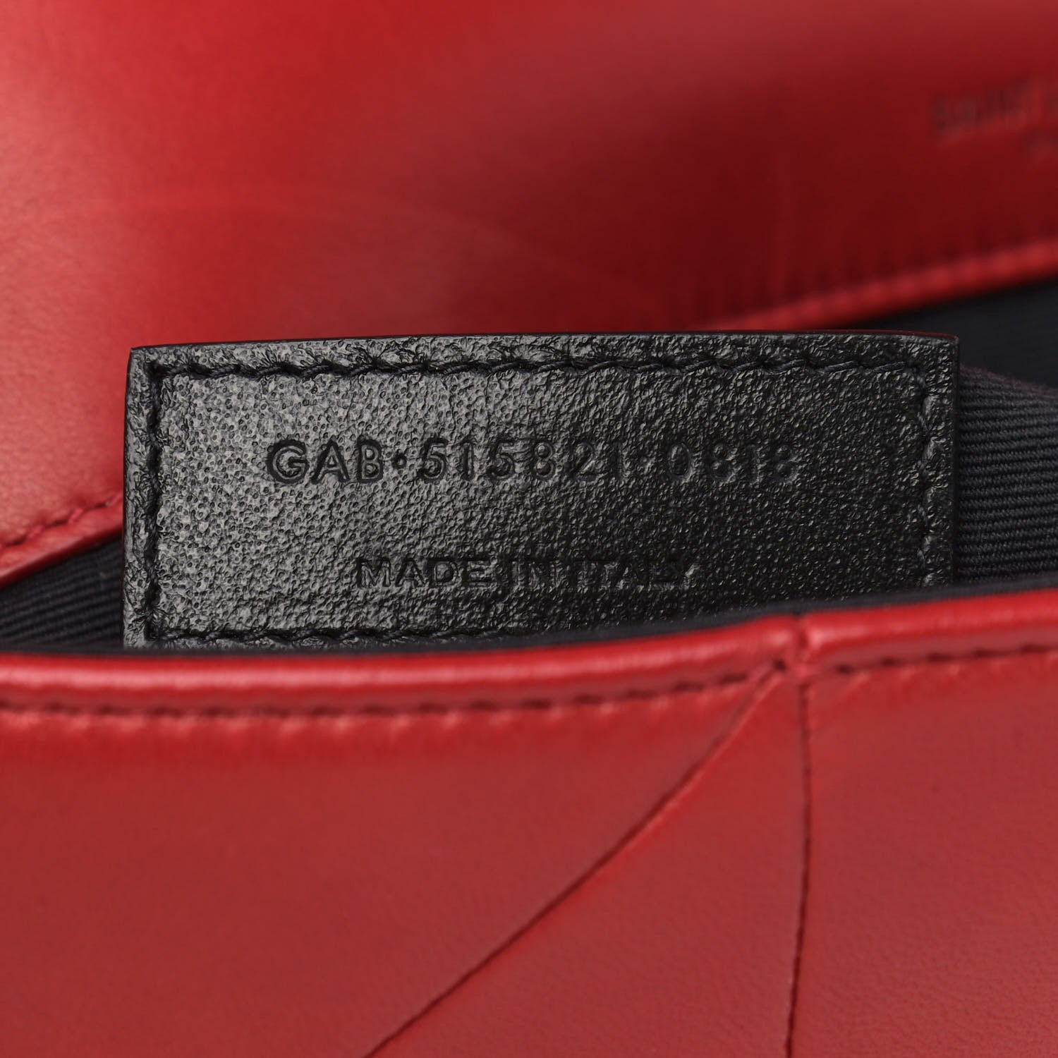 Saint Laurent Lambskin Patchwork Monogram Medium Jamie Red 7 of 13