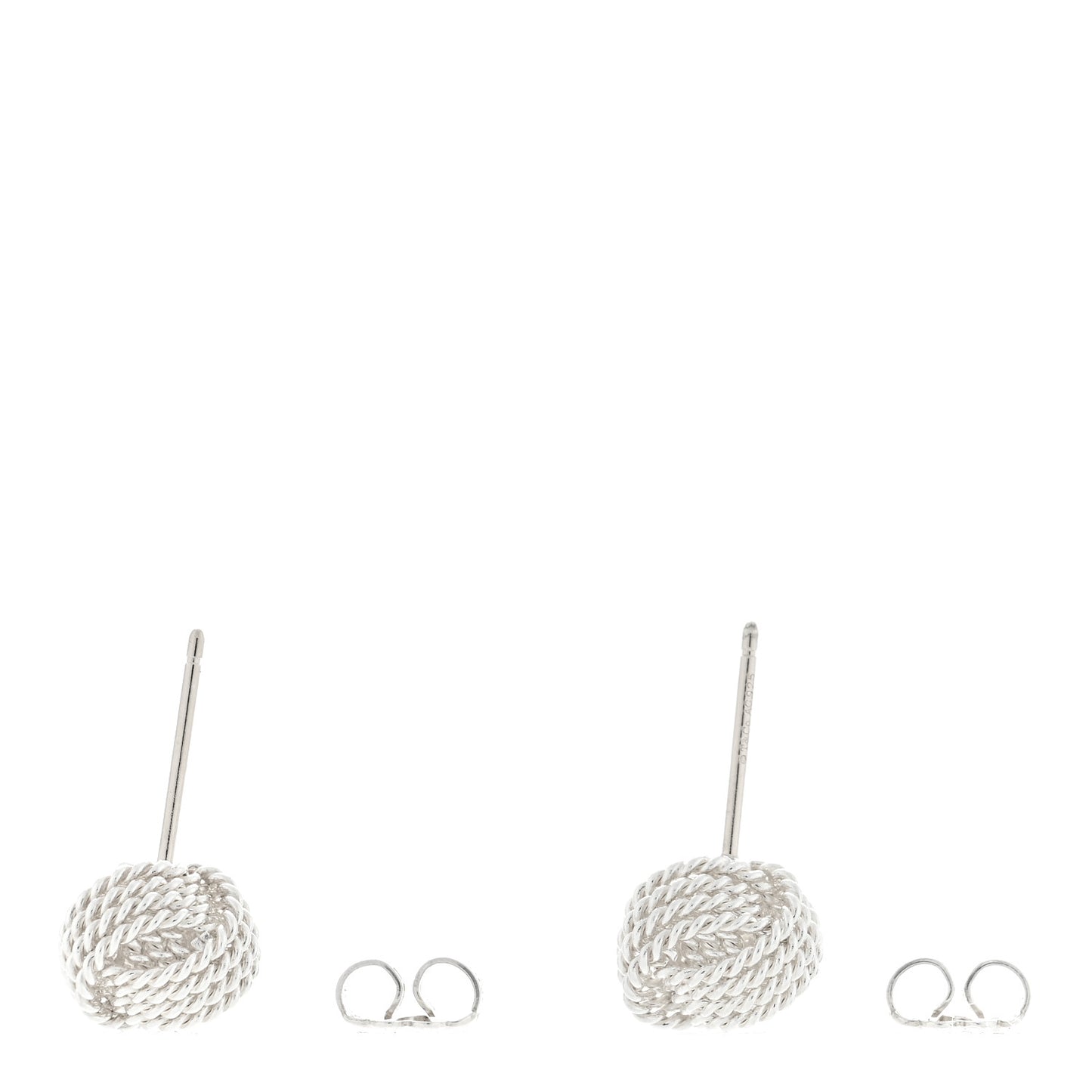 Sterling Silver Twist Knot Earrings
