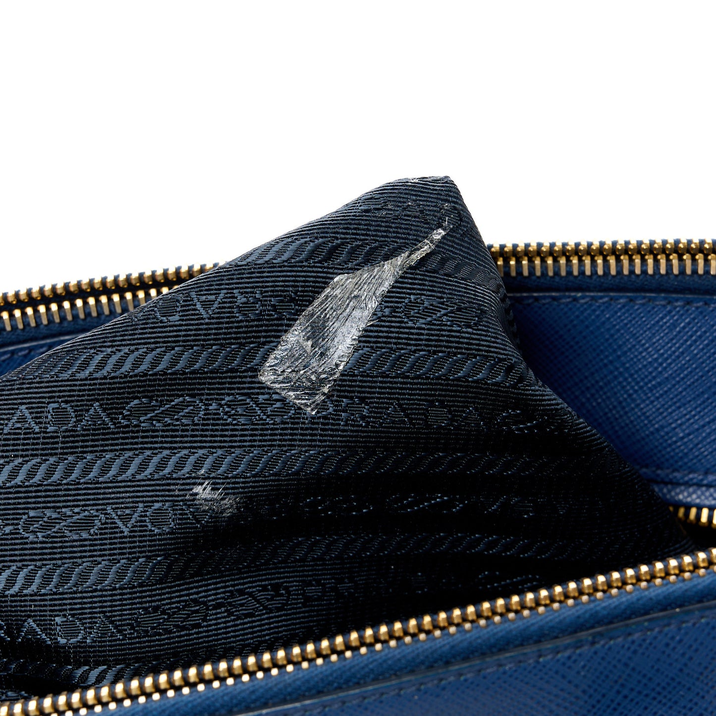 Saffiano Medium Galleria Double Zip Tote Bluette