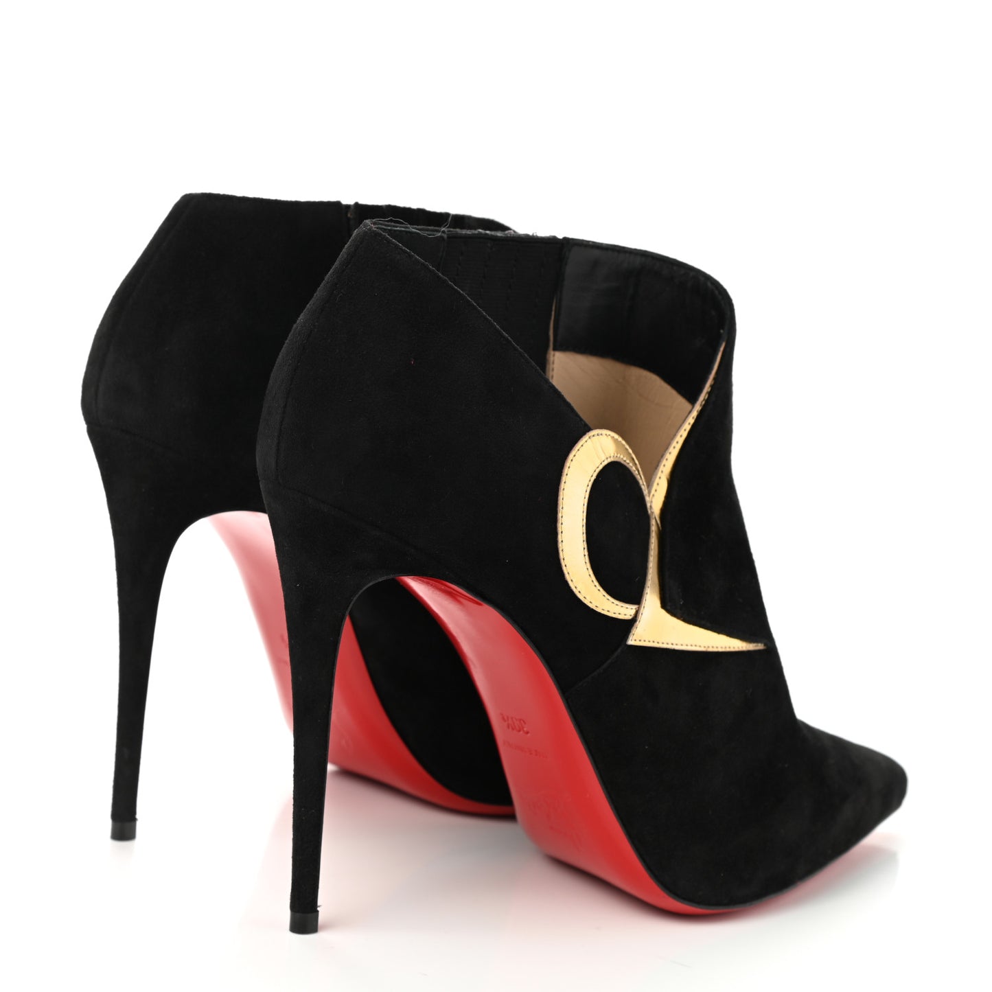 Suede VV Specchio 100 Booties 39.5 Black