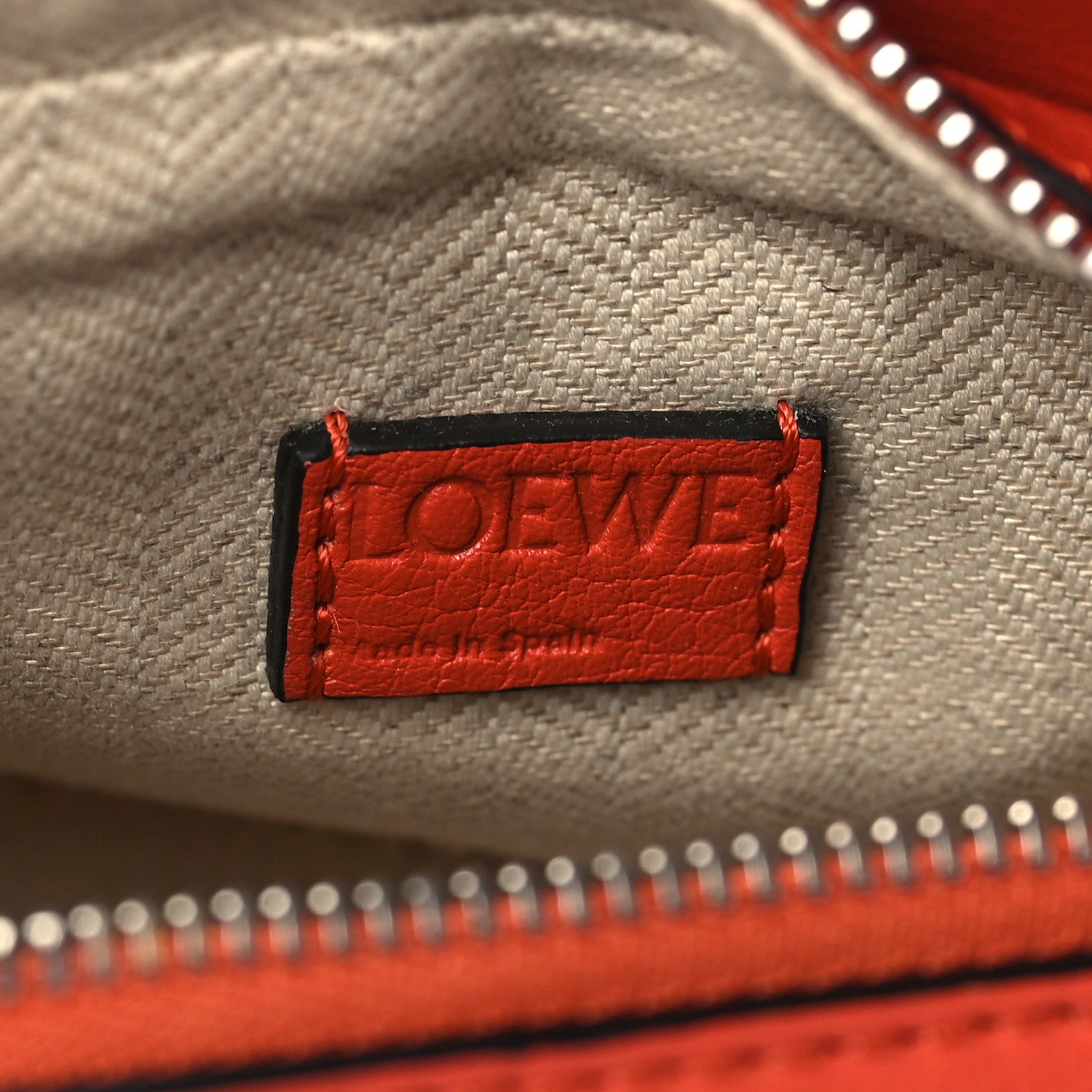Loewe Calfskin Nano Puzzle Bag Orange 6 of 8