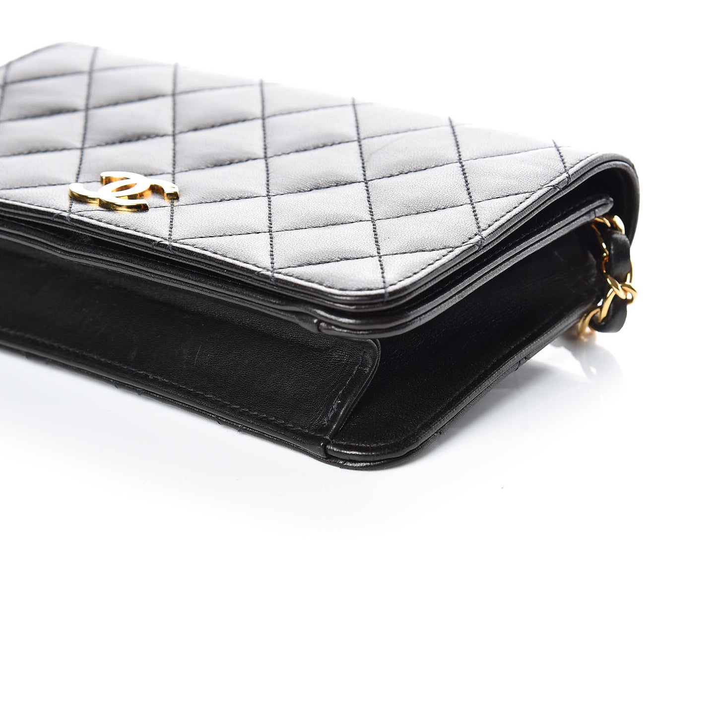 Lambskin Quilted Mini Flap Black