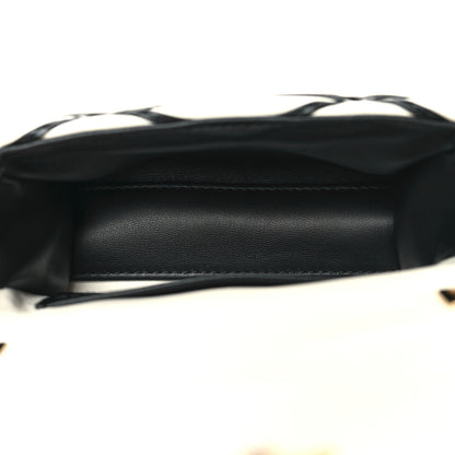 Louis Vuitton Lambskin Malletage Pico GO-14 White Black 5 of 10