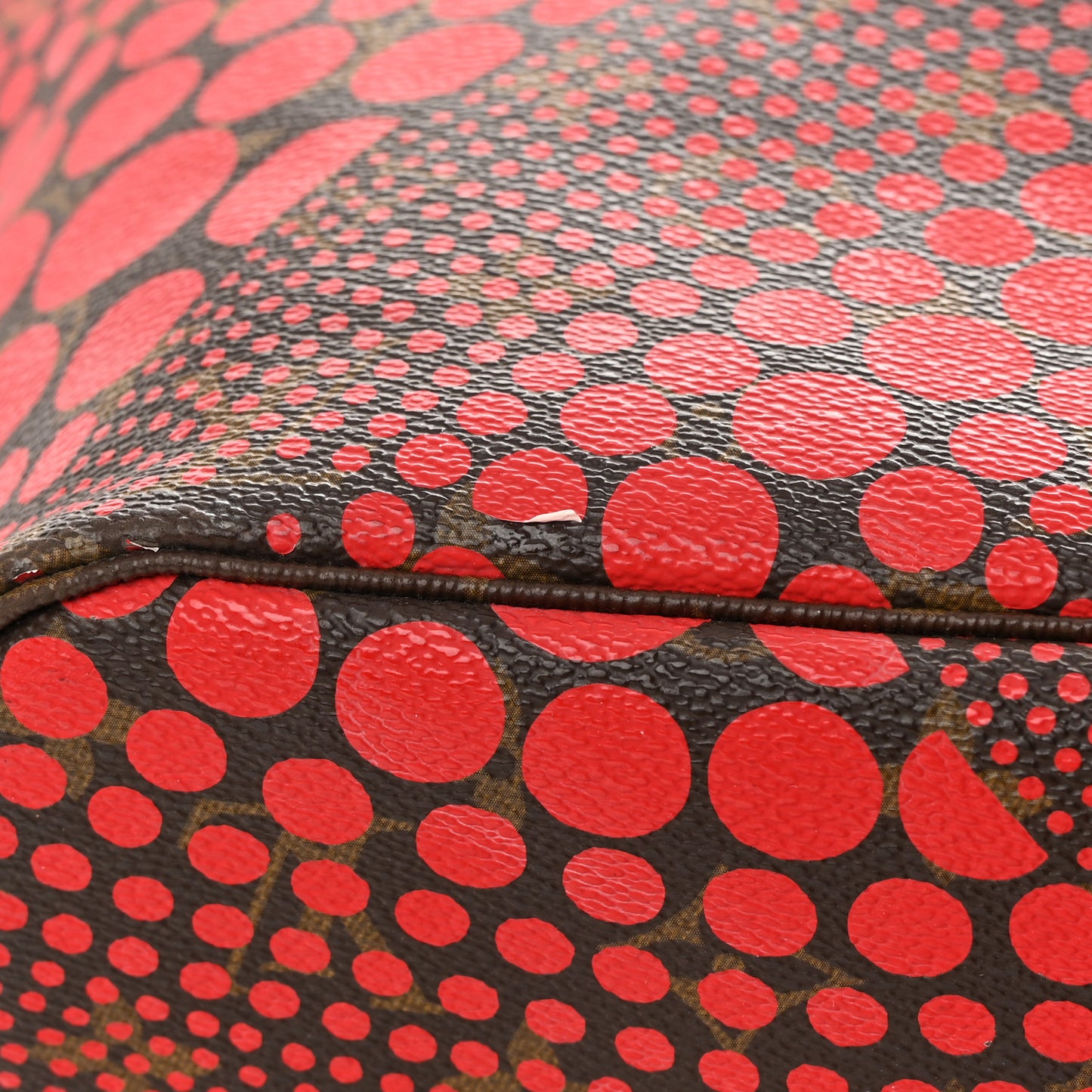 Monogram Kusama Waves Neverfull MM Red