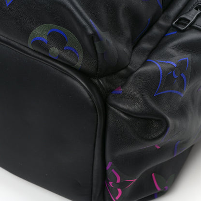 Louis Vuitton Calfskin Monogram Spotlight Comet Backpack Black Borealis 9 of 12