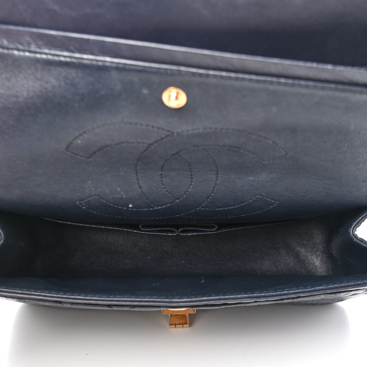 Chanel Aged Calfskin Quilted 2.55 Reissue 225 Flap Navy 4 of 9
