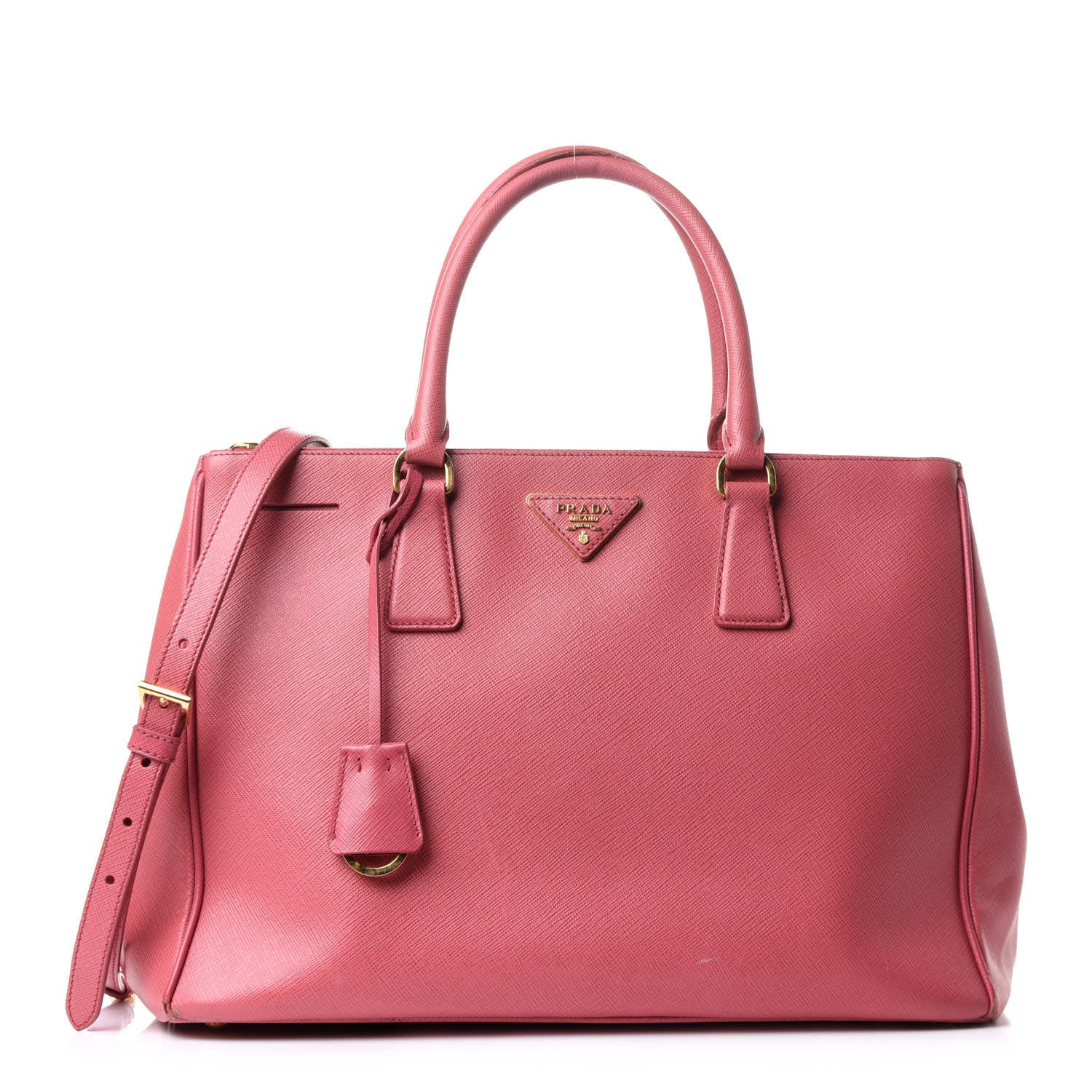 Prada Saffiano Medium Galleria Double Zip Tote Geranio 1 of 14