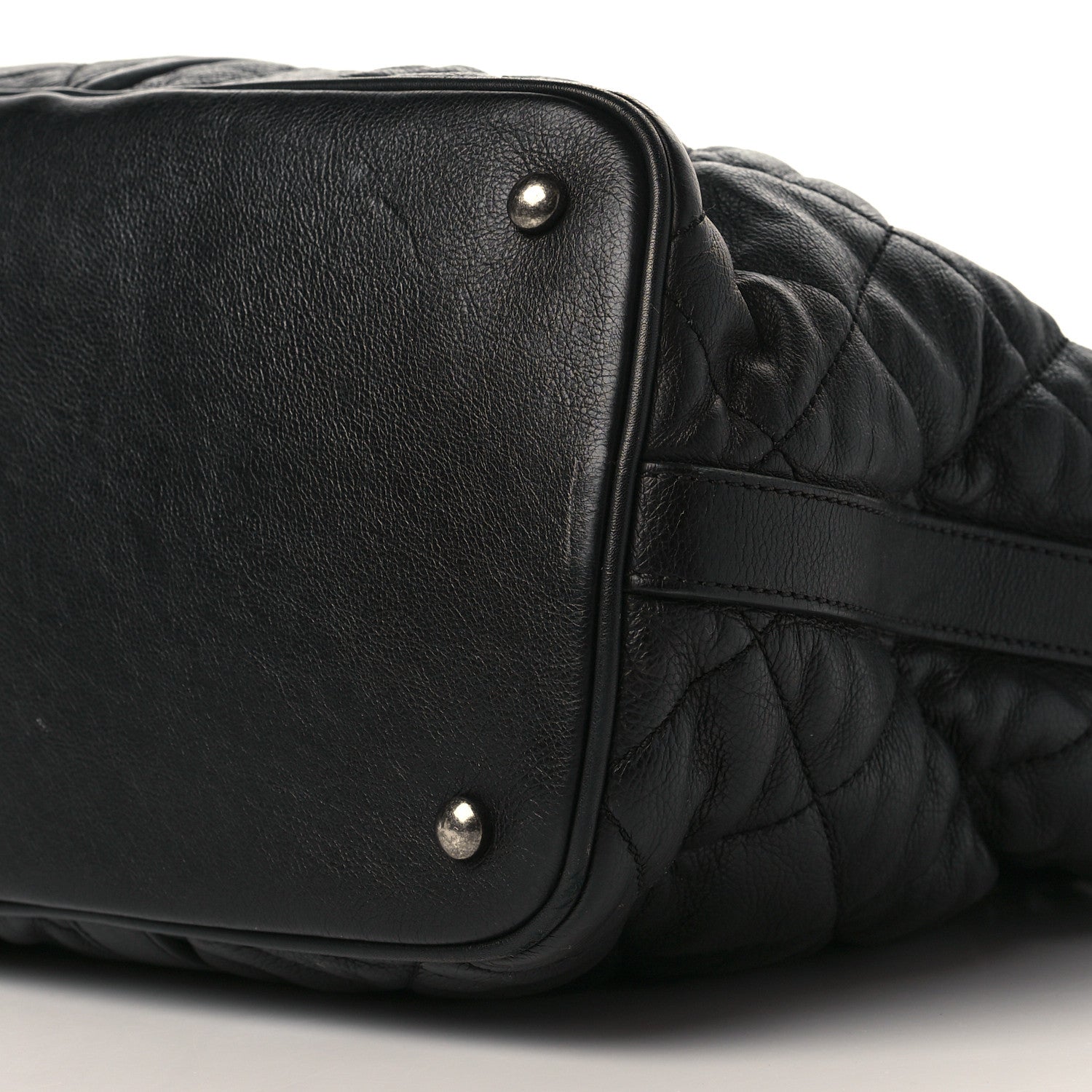 Chanel Calfskin Quilted Casual Riviera Tote Black 8 of 9