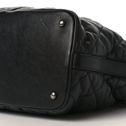 Chanel Calfskin Quilted Casual Riviera Tote Black 8 of 9