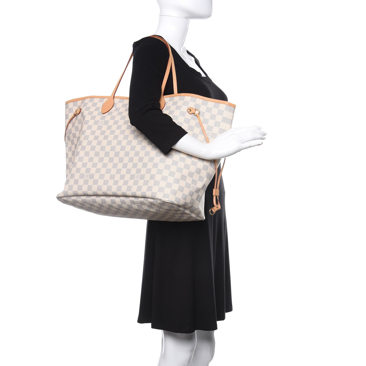 Louis Vuitton Damier Azur Neo Neverfull GM Rose Ballerine 2 of 14