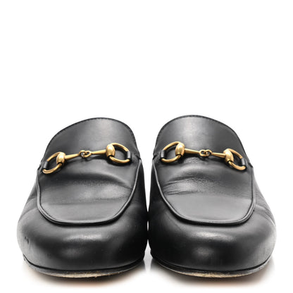 Gucci Calfskin Womens Princetown Slippers 37.5 Black 2 of 8