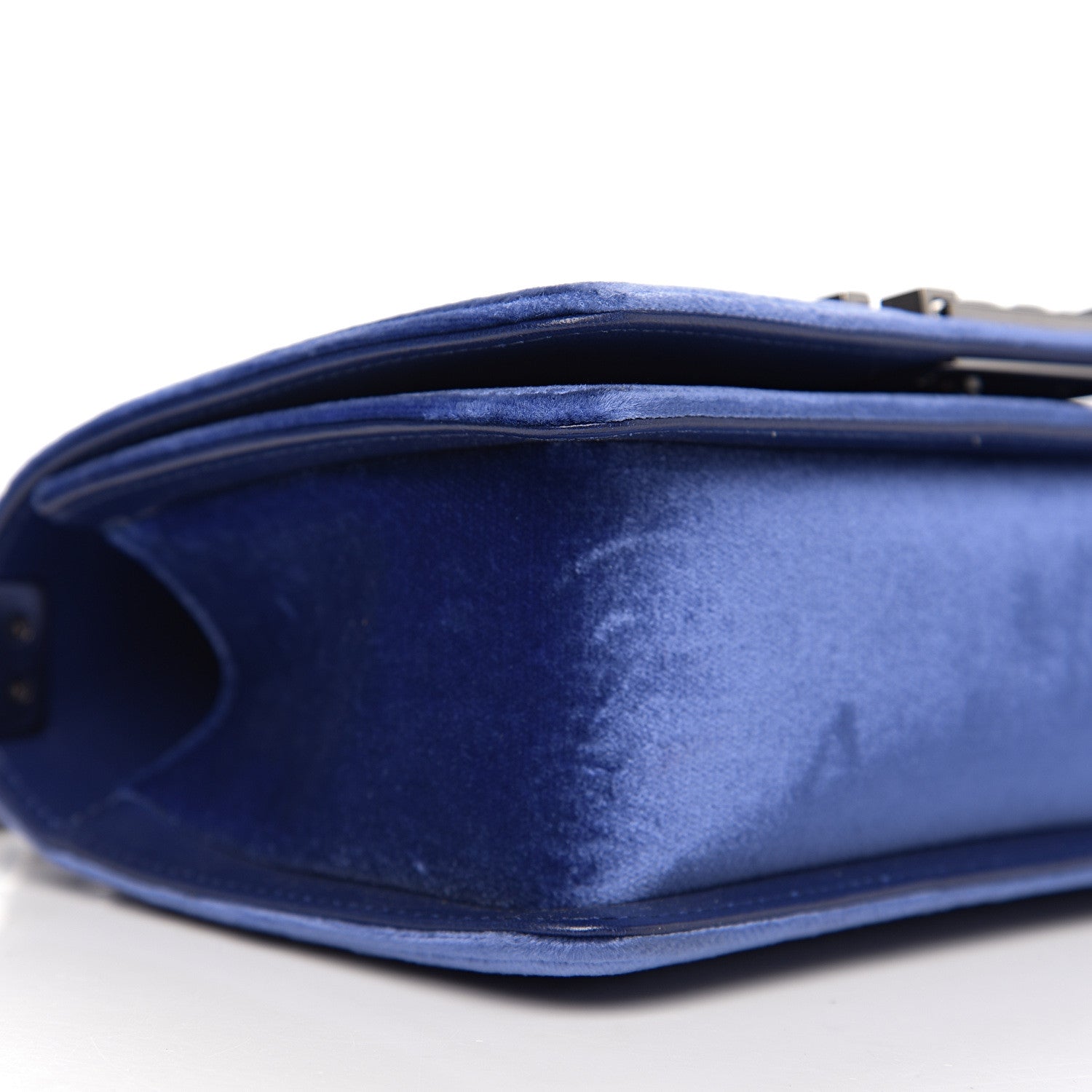 Chanel Velvet Quilted Small Boy Flap Blue 9 of 11