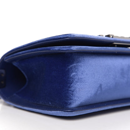Chanel Velvet Quilted Small Boy Flap Blue 9 of 11