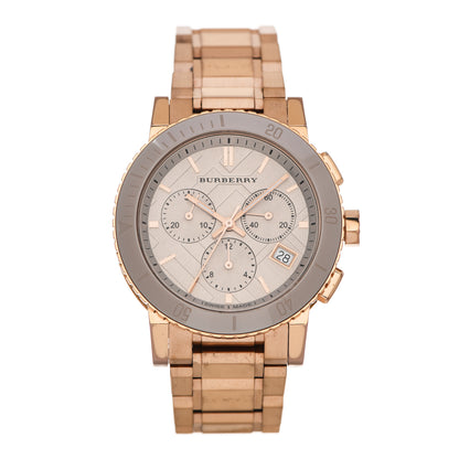 Burberry Stainless Steel 38mm City Chronograph Quartz Watch Rose BU9703 1 of 7
