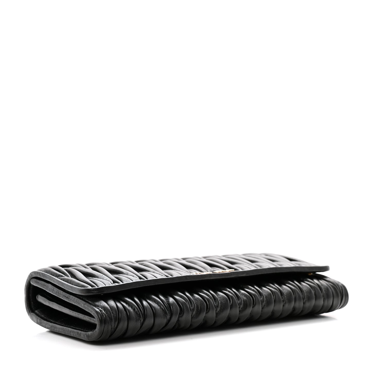 Nappa Matelasse Wallet On Chain Black