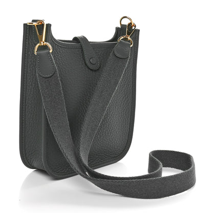 Hermes Taurillon Clemence Amazone Evelyne TPM Vert Mangrove 3 of 11