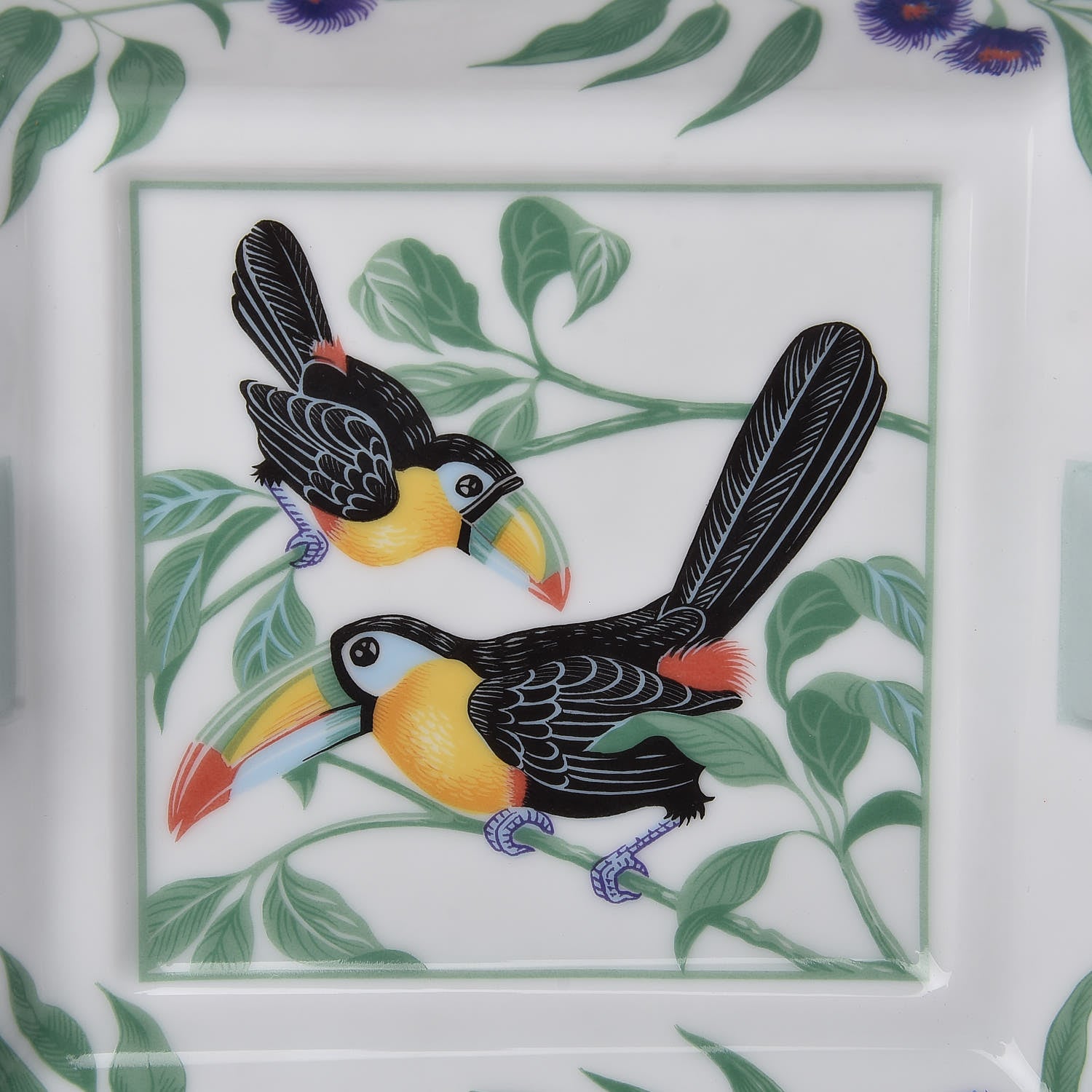 Hermes Porcelain Toucans Ashtray 6 of 8