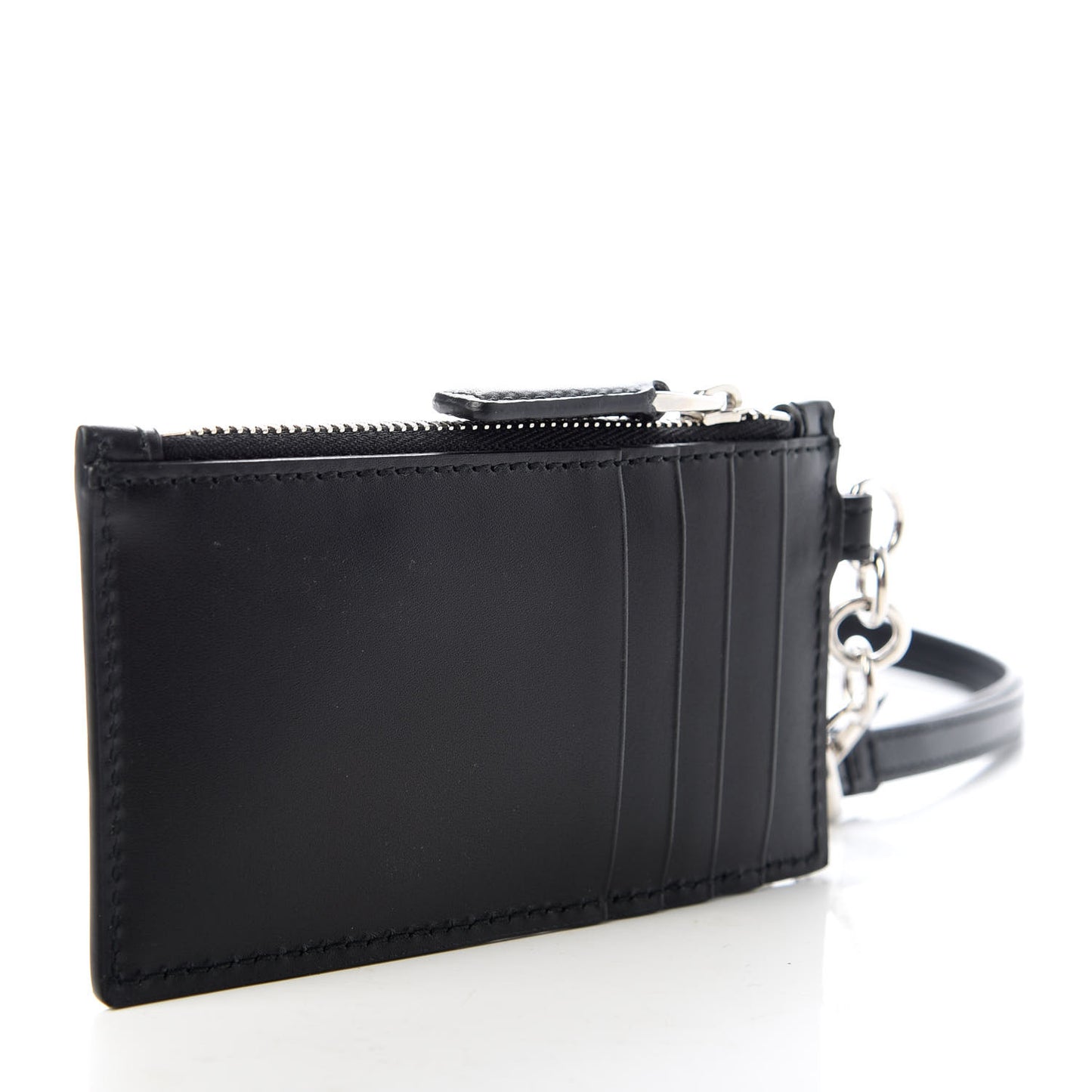 Guccissima Web Lanyard Coin Case Card Holder Black