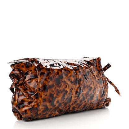 Gucci Patent Hysteria Large Clutch Tortoise Brown 3 of 10
