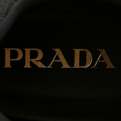 Prada Rubber Knit Fabric Mens Cloudbust Air Sneakers 10 Black Red 6 of 8