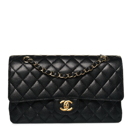Chanel Caviar Quilted Medium Double Flap Black 1 of 12