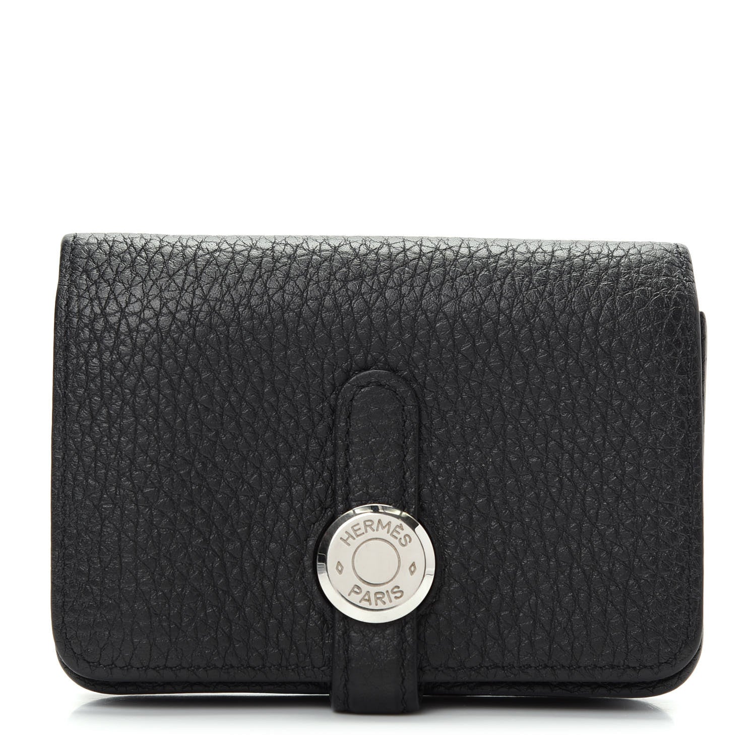 Hermes Togo Dogon Card Case Black 1 of 6