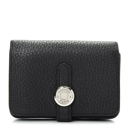 Hermes Togo Dogon Card Case Black 1 of 6