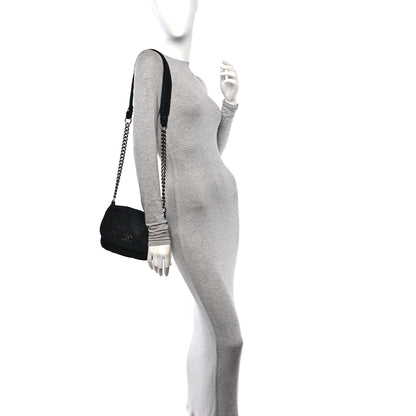 Chanel Bullskin Suede Small Highlander Messenger Flap Black 2 of 11