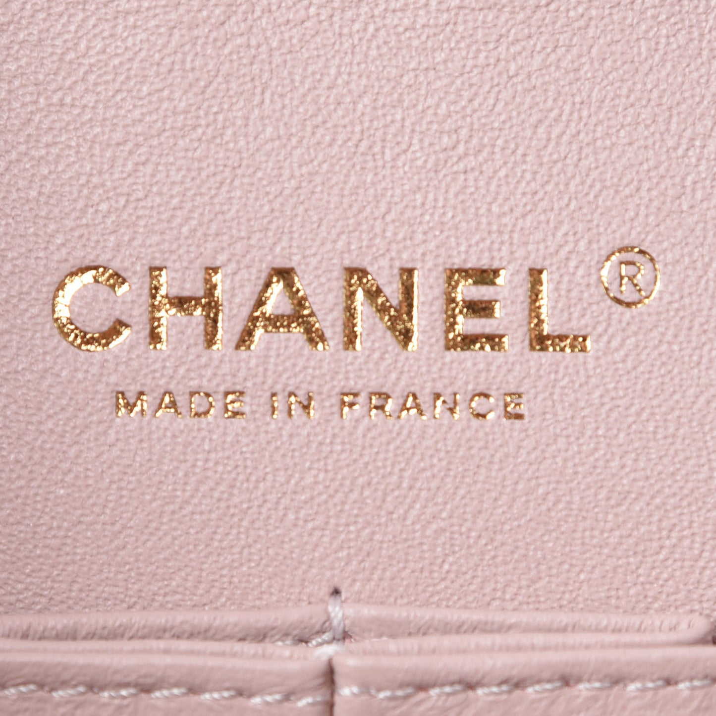 Caviar Chevron Quilted Medium Double Flap Light Pink