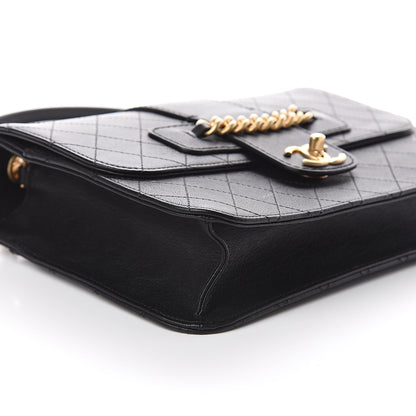 Chanel Goatskin Stitched Flap Bag Black 8 of 9