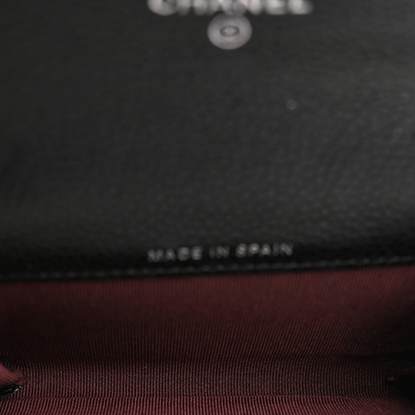 Caviar Quilted Flap Card Holder Wallet Black