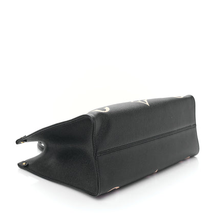 Louis Vuitton Empreinte Monogram Giant Onthego MM Black Beige 4 of 9