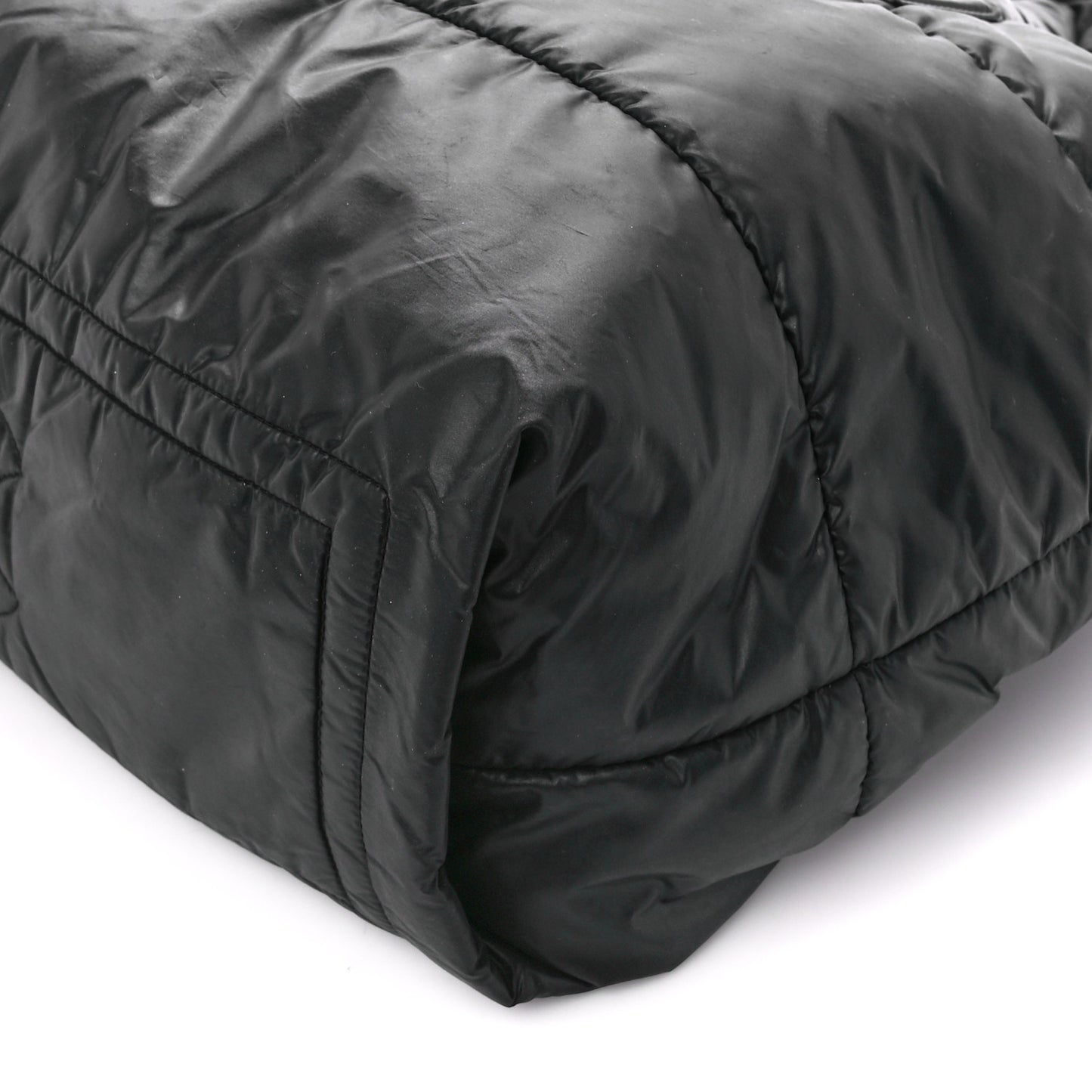 Lambskin Quilted Medium Coco Cocoon Reversible Tote Black