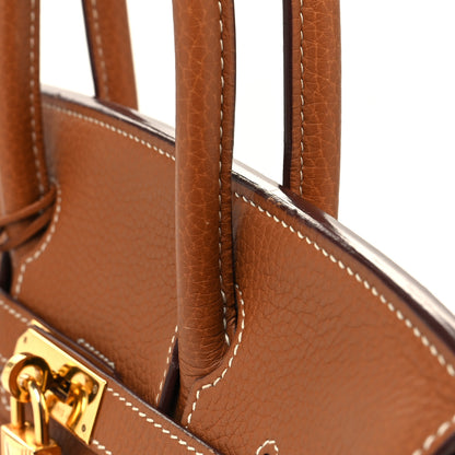 Hermes Taurillon Clemence Birkin 30 Gold 14 of 14