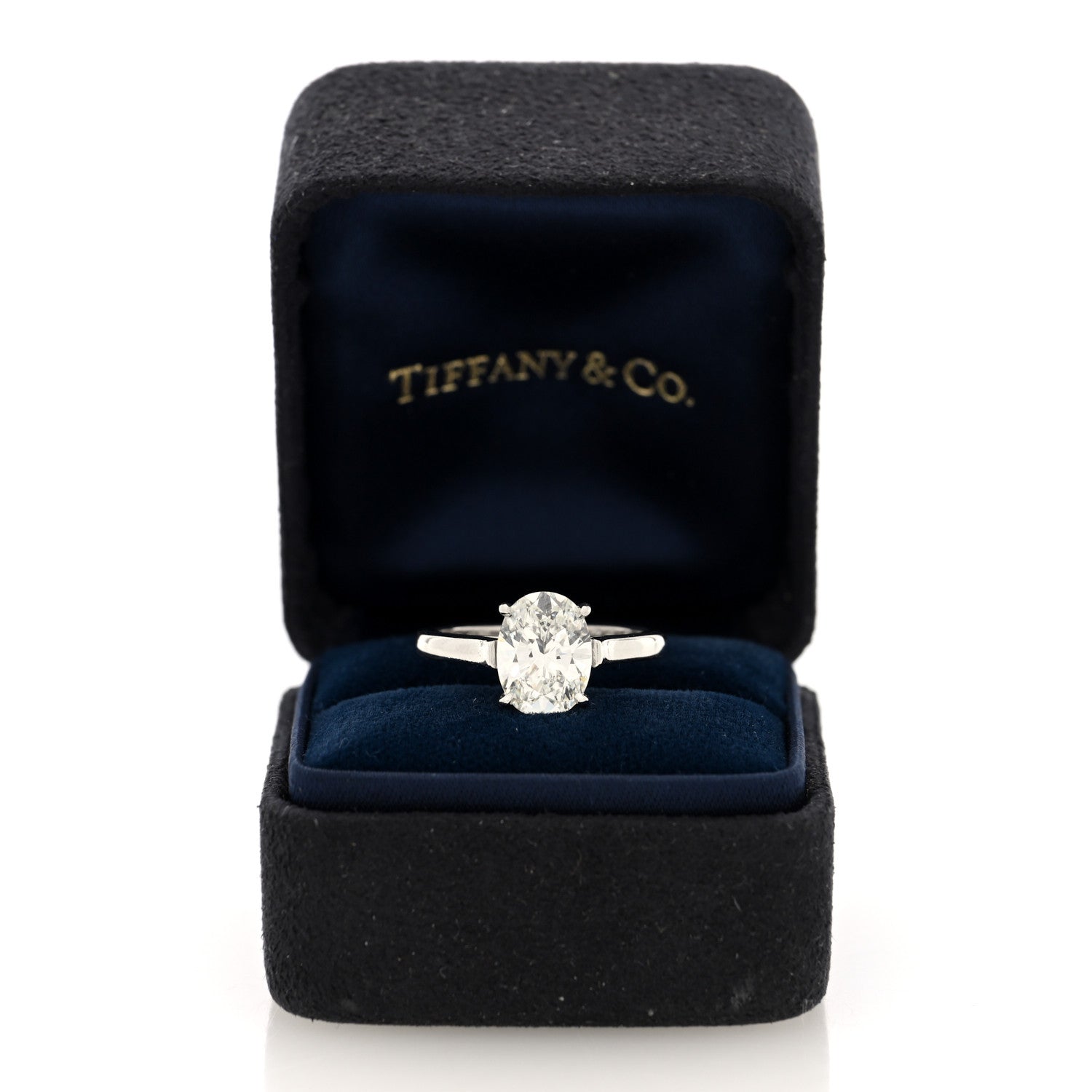 Tiffany Platinum Diamond 2.26ct Oval Cut Solitaire Engagement Ring 51 5.75 4 of 4