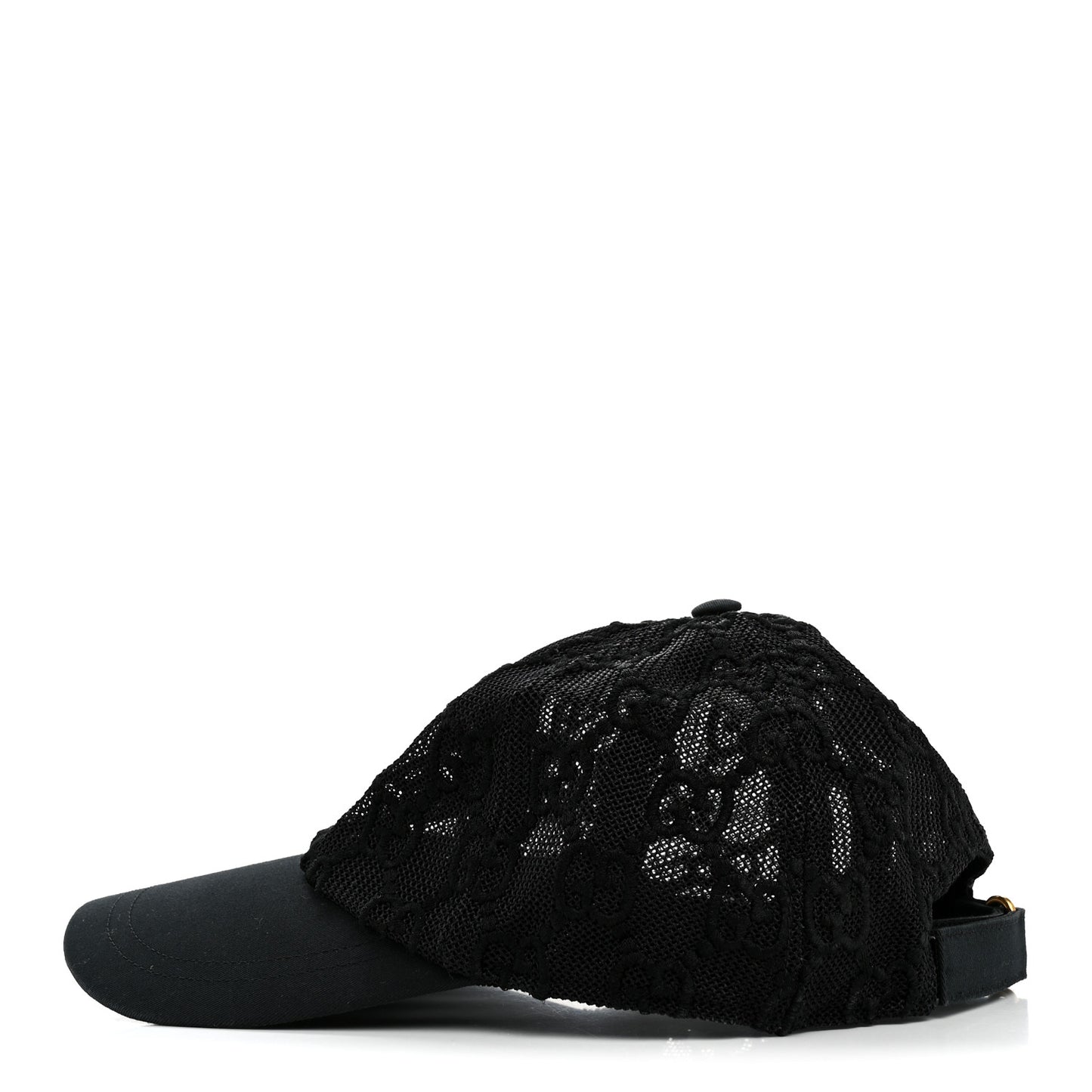 Mesh GG Monogram Shivali Baseball Hat M Black