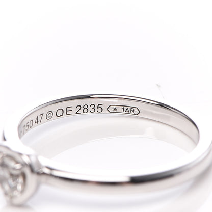 Cartier 18K White Gold Diamond D'Amour Heart Ring 47 4 6 of 7