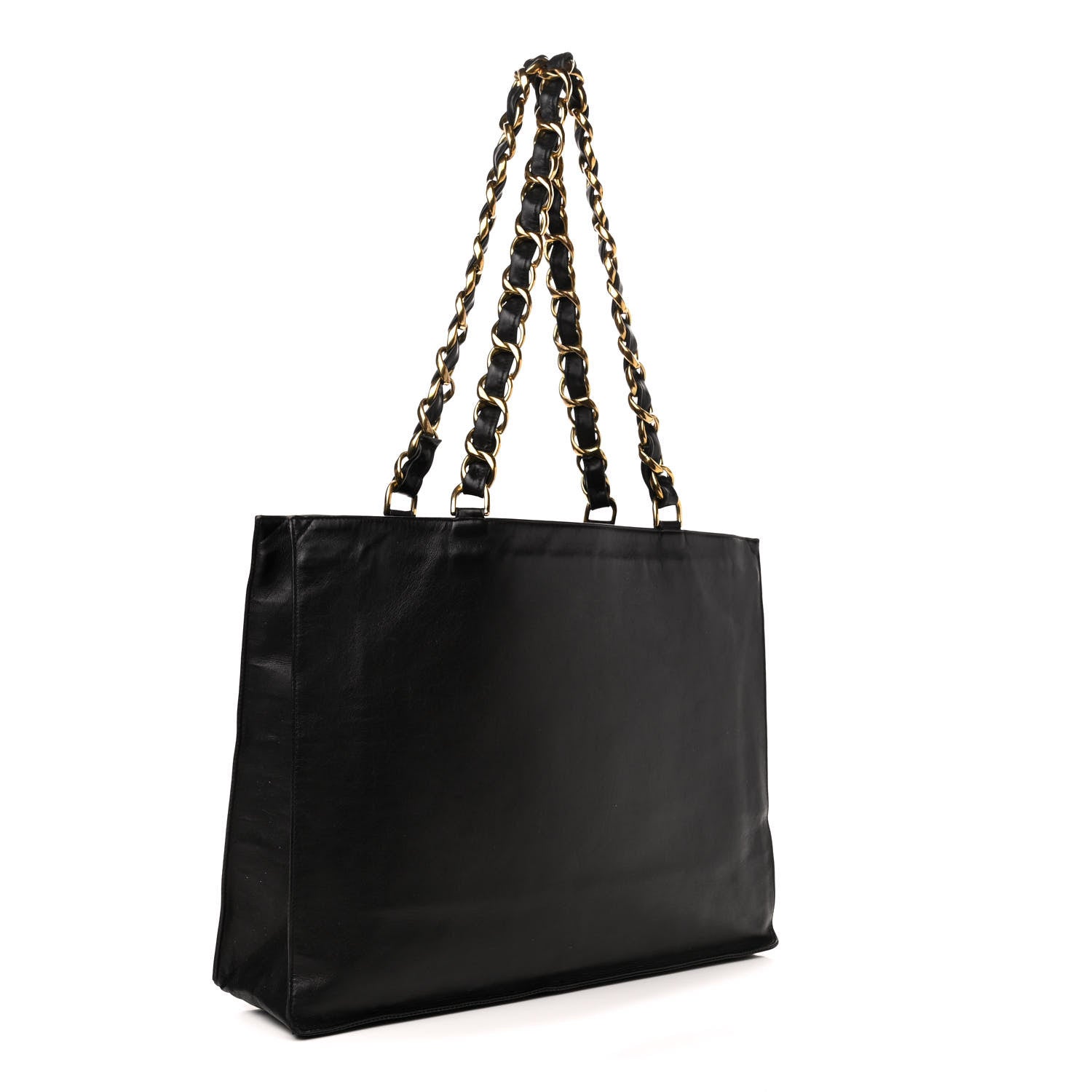 Chanel Lambskin CC Tote Black 2 of 4